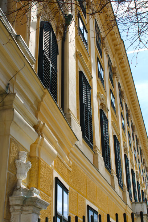 view of the famous castle in vienna